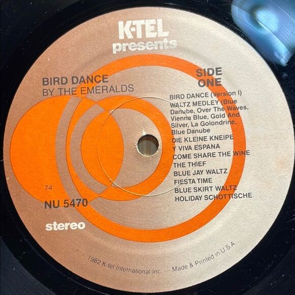 Black and Yellow Bird Dance Vinyl Record - Picture 6 of 6